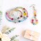 1000PCS Colourful Letter Beads for Threading, 4 x 7 MM Acrylic Round Beads for Jewellery DIY Making Crafts Bracelets Necklaces Ornaments-Gold